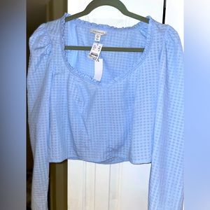Topshop Cropped blouse! Sz 8 (M)